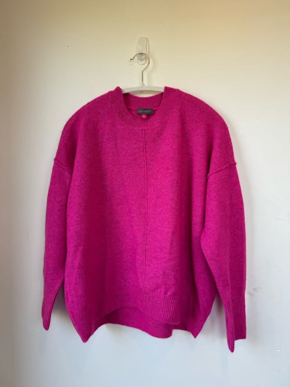Vince Camuto Vibrant Fuchsia Crewneck Sweater
